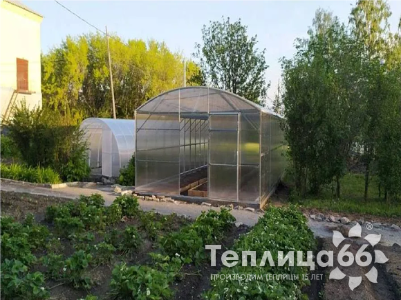 Теплица Воля Прима 4, под поликарбонат, ширина 4 метра